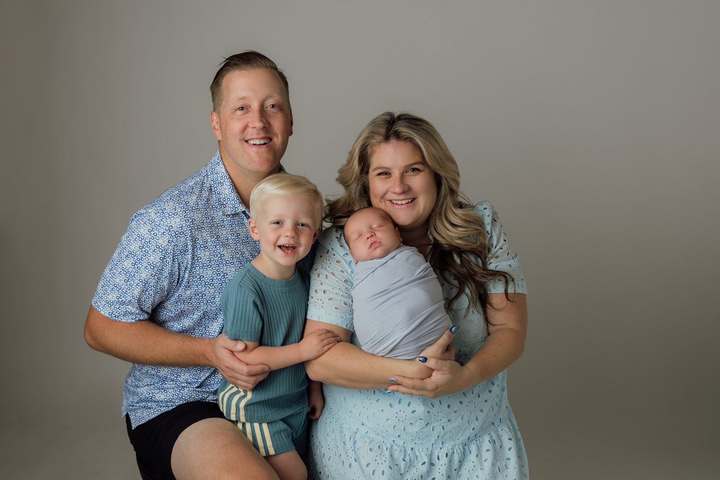 John Holzhauser with his family